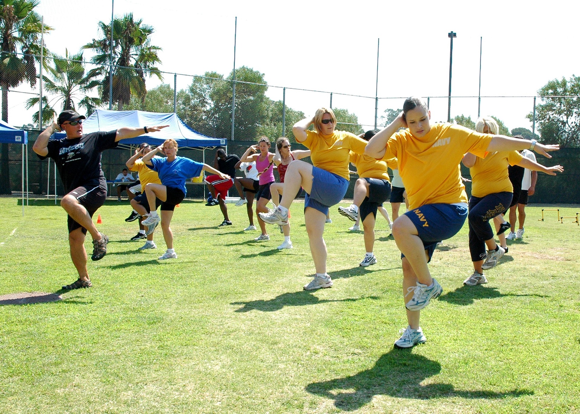 people doing fitness